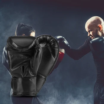Удобные И Дышащие Перчатки Для Кикбоксинга Из Искусственной Кожи MMA Punch Bag Тренировочные Рукавицы
