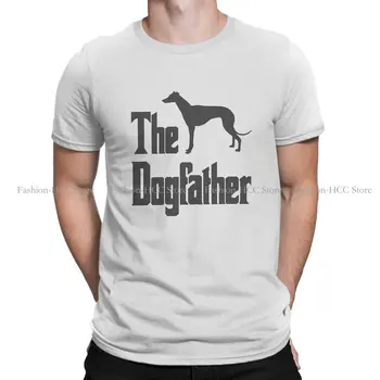 Хипстерские футболки The Dogfather Geryhound Greyhounds Собака Мужского Пола Harajuku Уличная Футболка С Круглым вырезом