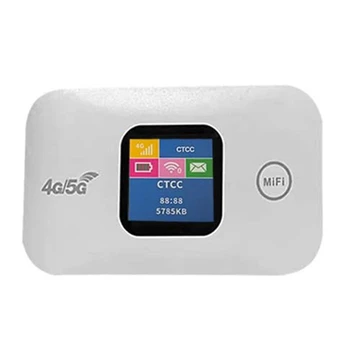 Цельнокроеный Портативный 4G Wifi Роутер Mifi 150 Мбит/с Беспроводная Точка Доступа Цветной Экран Со Слотом Для Sim-карты Поддержка 10 Пользователей